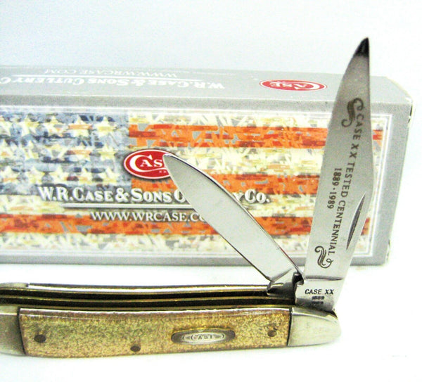 CASE XX NOS Vintage Centennial 1889-1989 Peanut Gold Dust New In Box Knife GS220