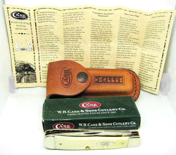 Case XX SS USA Natural Trapper 00279 New in Box Vintage 2003 NEW Knife & Sheath