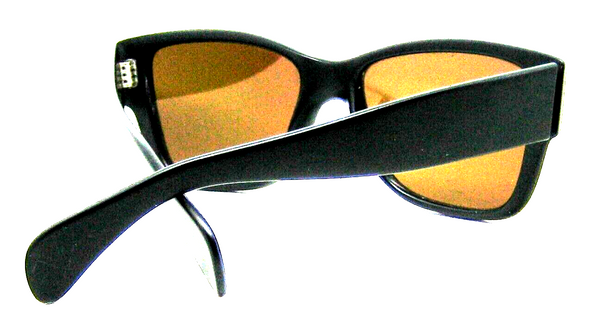 Persol Sport NOS Rare Ratti 40201 Miami Vice Orange lens Matte Black Sunglasses