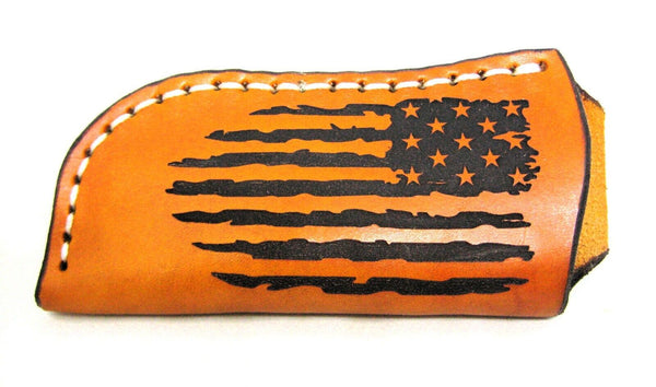 John Wayne Knife Case XX USA folding 10712 Natural Bone Smooth Trapper & sheath