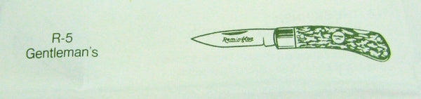 Remington UMC USA R5 Delrin Gentleman Lockback NOS Knife - New In Box