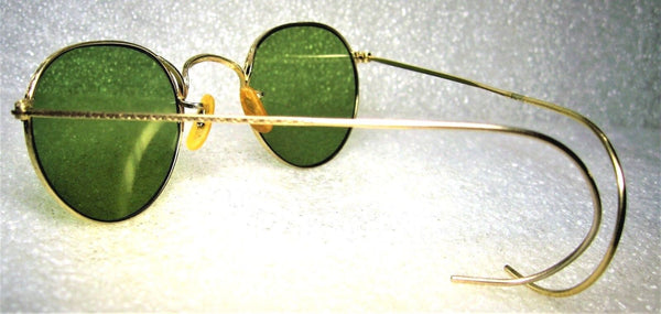 Vintage Bausch & Lomb USA 1940s WWII 12k GF Ray-Ban RB-3 Mint Sunglasses & Case - Vintage Sunglasses