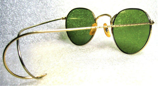 Vintage Bausch & Lomb USA 1940s WWII 12k GF Ray-Ban RB-3 Mint Sunglasses & Case - Vintage Sunglasses
