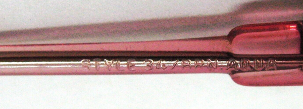 Ray-Ban USA NOS Vintage 1960s B&L Butterfly Style 34 Blue Changeable Sunglasses