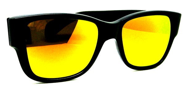 Persol Sport NOS Rare Ratti 40201 Miami Vice Orange lens Matte Black Sunglasses