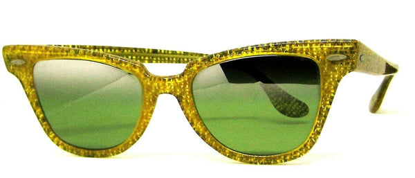 Vintage Ray-Ban USA NOS 1940/50 B&L Rare TGM RB-3 Rim-Wayfarer Sunglasses & Case