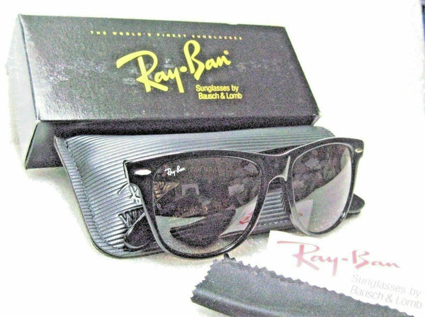 Ray-Ban USA NOS Vintage B&L Wayfarer II W0758 TGM B15 Ebony NewInBox Sunglasses - Vintage Sunglasses