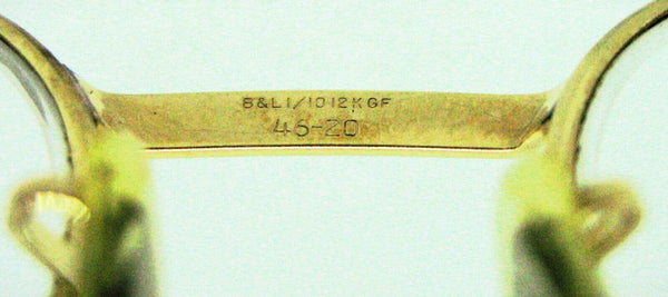 Ray-Ban USA Vintage 50s B&L Signet 12kGF Classic Metals Sunglasses Frame & Case