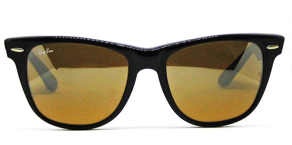 Ray-Ban USA NOS Vintage B&L Wayfarer II W0758 TGM B15 Ebony NewInBox Sunglasses - Vintage Sunglasses