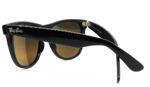 Ray-Ban USA NOS Vintage B&L Wayfarer II W0758 TGM B15 Ebony NewInBox Sunglasses - Vintage Sunglasses