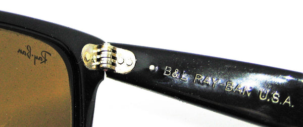 Ray-Ban USA NOS Vintage B&L Wayfarer II W0758 TGM B15 Ebony NewInBox Sunglasses - Vintage Sunglasses