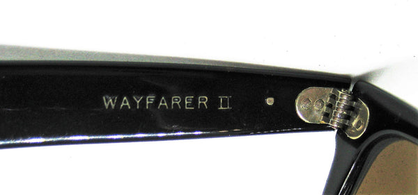 Ray-Ban USA NOS Vintage B&L Wayfarer II W0758 TGM B15 Ebony NewInBox Sunglasses - Vintage Sunglasses