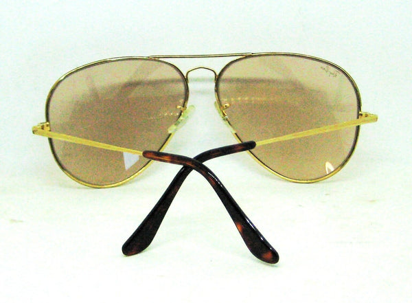 Ray-Ban USA NOS Vintage 80s B&L Aviator Tortuga Brown Changeables New Sunglasses