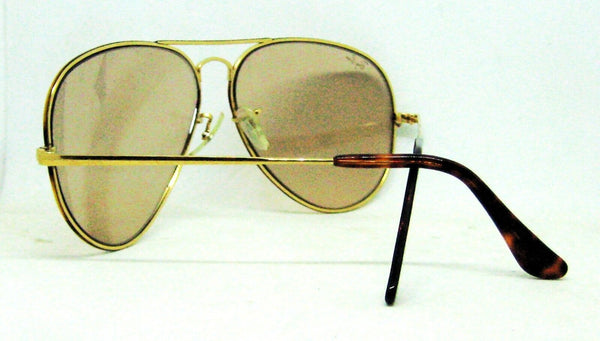 Ray-Ban USA NOS Vintage 80s B&L Aviator Tortuga Brown Changeables New Sunglasses