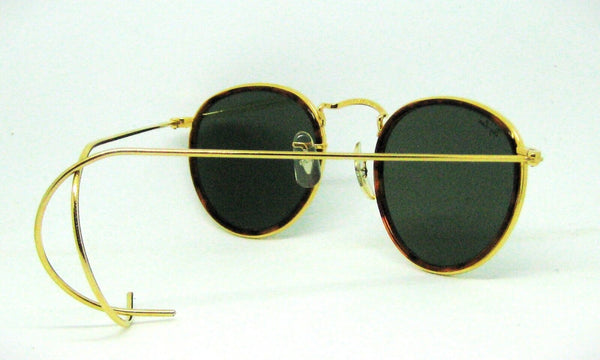 Ray-Ban USA Vintage NOS B&L Tortuga Round W1675c Classic Metals New Sunglasses