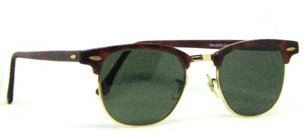 Ray-Ban USA 1980s Vintage B&L Wayfarer Clubmaster W0366 Tortoise Mint Sunglasses