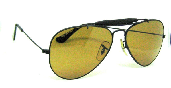Ray-Ban USA B&L NOS Aviator Chromax 58mm 4-Driving Matte Black New Sunglasses