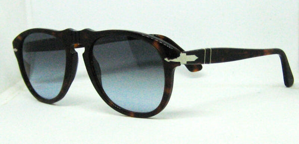 Persol NOS Vintage  Azure Top Gradient Lenses 649 Havana New w/case Sunglasses