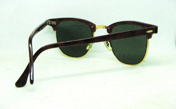 Ray-Ban USA 1980s Vintage B&L Wayfarer Clubmaster W0366 Tortoise Mint Sunglasses