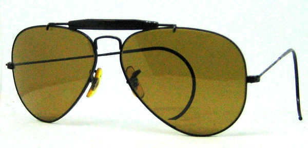 Ray-Ban USA B&L Aviator Chromax 58mm 4-Driving Black Chrome Excellent Sunglasses