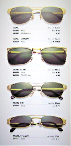 Ray-Ban USA Vintage 50s B&L NOS Rare Signet Deluxe Classic W1305 New Sunglasses