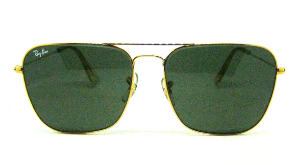 Ray-Ban USA Vintage 1980s B&L Aviator Caravan 58mm G-15 Mint Sunglasses & Case