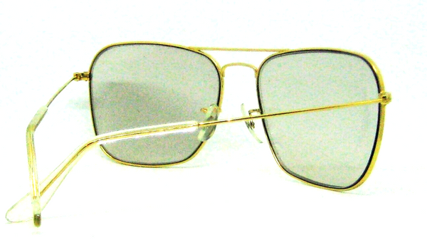 Ray-Ban USA Vintage NOS 60s B&L Aviator Caravan Blue Changeable Photo Sunglasses