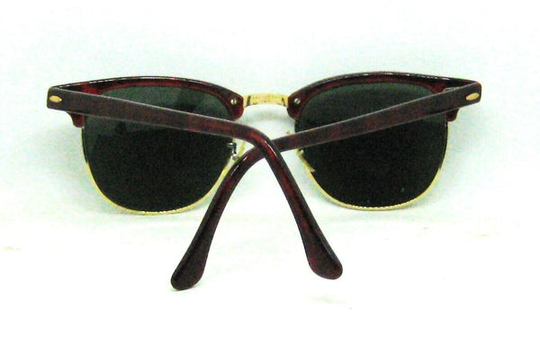 Ray-Ban USA 1980s Vintage B&L Wayfarer Clubmaster W0366 Tortoise Mint Sunglasses