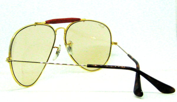 Ray-Ban USA Vintage 80s B&L Aviator Tortuga Brown Changeable Photo Sunglasses