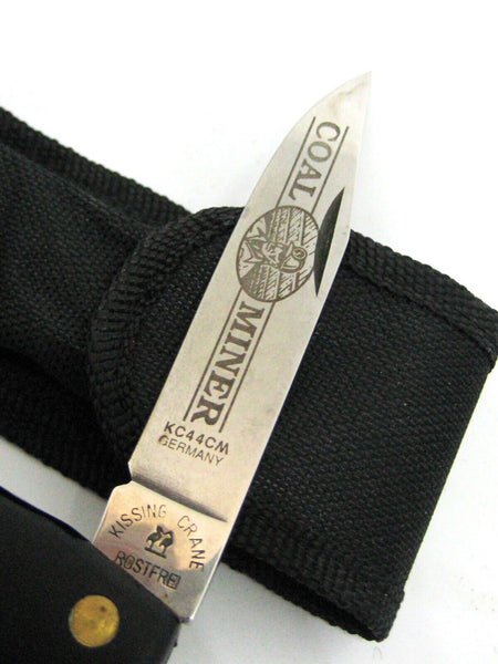 Vintage NOS Kissing Crane Rostfrei Coal Miner KC44CM New Pocket Knife Germany