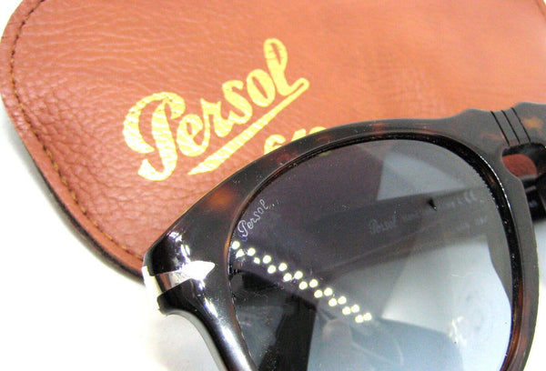Persol NOS Vintage  Azure Top Gradient Lenses 649 Havana New w/case Sunglasses