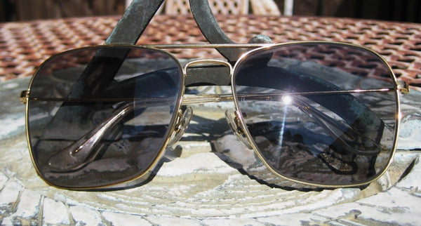 Ray-Ban USA Vintage NOS 60s B&L Aviator Caravan Blue Changeable Photo Sunglasses