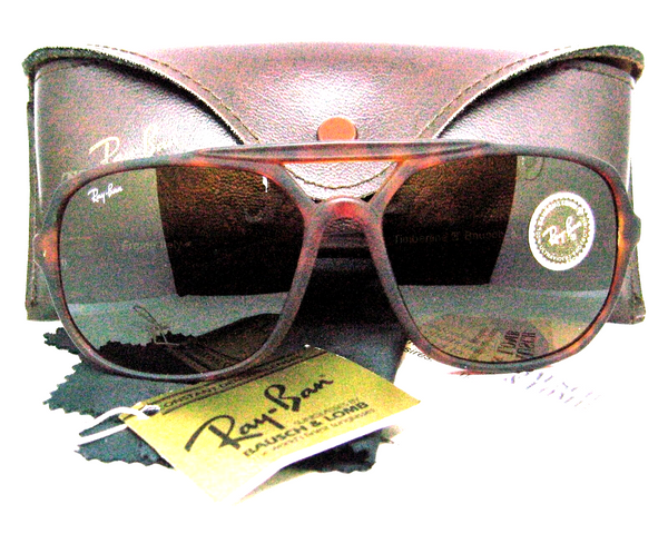 Ray-Ban NOS USA Vintage B&L 80s Timberline II Matt Tortoise W0746 New Sunglasses