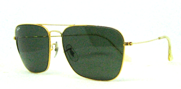 Ray-Ban USA Vintage 1980s B&L Aviator Caravan 58mm G-15 Mint Sunglasses & Case