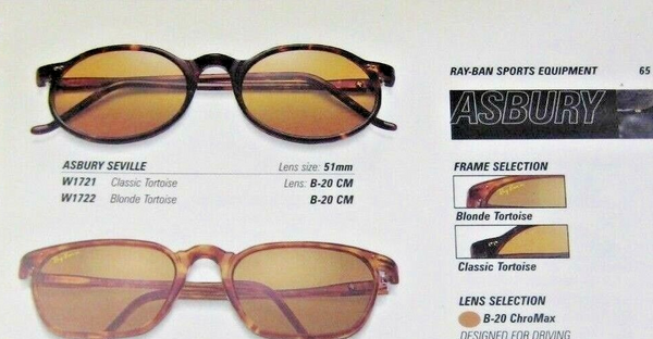 Ray-Ban USA Vintage 90s B&L Asbury Chromax W1721 Driving Series Oval Sunglasses