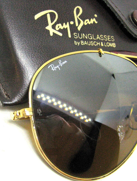 Ray-Ban USA NOS Vintage 80s B&L Aviator Tortuga TGM Outdoorsman New Sunglasses
