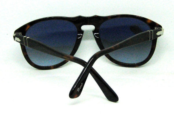 Persol NOS Vintage  Azure Top Gradient Lenses 649 Havana New w/case Sunglasses