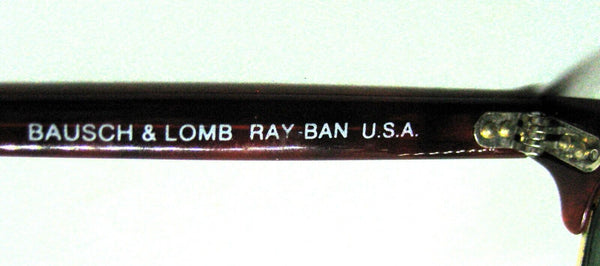 Ray-Ban USA 1980s Vintage B&L Wayfarer Clubmaster W0366 Tortoise Mint Sunglasses