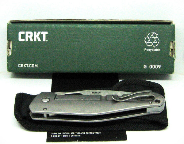 CRKT Burnley Buku Frame Lock Knife Colombia River 2460 NOS Vintage Discontinued