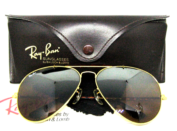 Ray-Ban USA NOS Vintage 80s B&L Aviator Tortuga TGM Outdoorsman New Sunglasses