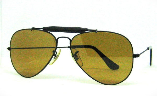 Ray-Ban USA B&L NOS Aviator Chromax 58mm 4-Driving Matte Black New Sunglasses