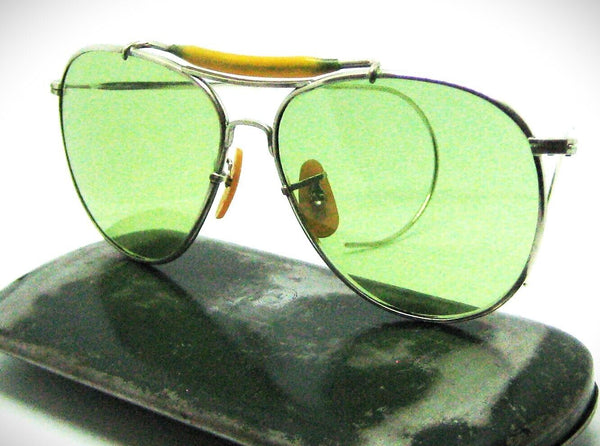 Vintage Ray-Ban USA Aviator 1940s WWII B&L USAAF USN AN6531 Sunglasses