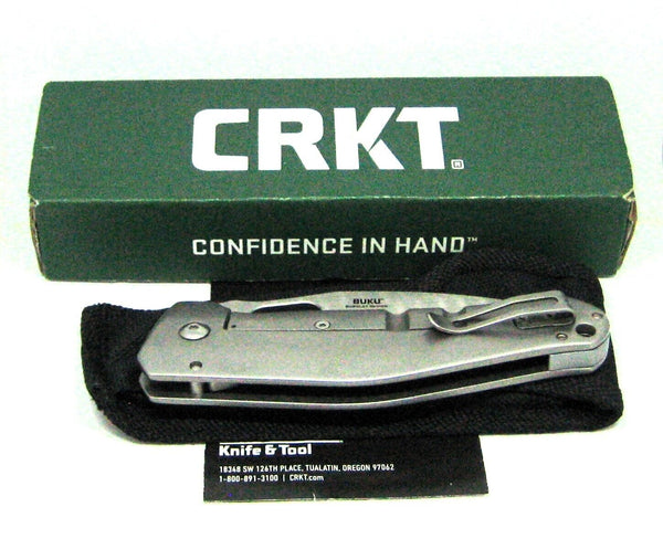 CRKT Burnley Buku Frame Lock Knife Colombia River 2460 NOS Vintage Discontinued