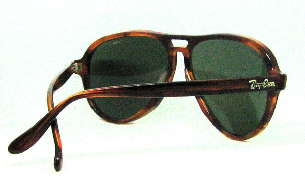 Ray-Ban USA Vintage 1980s B&L Aviator 58mm G-15 Vagabond Mint Sunglasses & Case