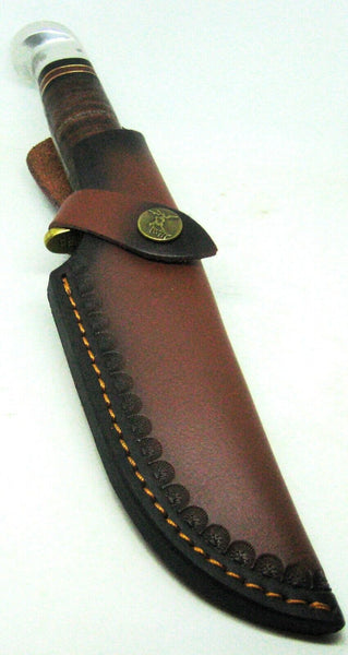 Very Rare Vintage Wester USA Early Fixed Blade Skinning Hunting Knife & Sheath