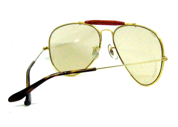 Ray-Ban USA Vintage 80s B&L Aviator Tortuga Brown Changeable Photo Sunglasses