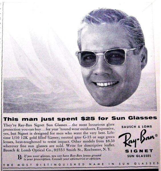 Ray-Ban USA Vintage 50s B&L NOS Rare Signet II Classic Metals New Sunglasses