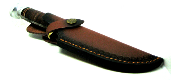 Very Rare Vintage Wester USA Early Fixed Blade Skinning Hunting Knife & Sheath