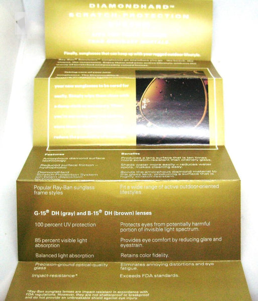 Ray-Ban USA B&L NOS Diamond Hard Aviator Outdoorsman II Bravura Deep Groove Sunglasses