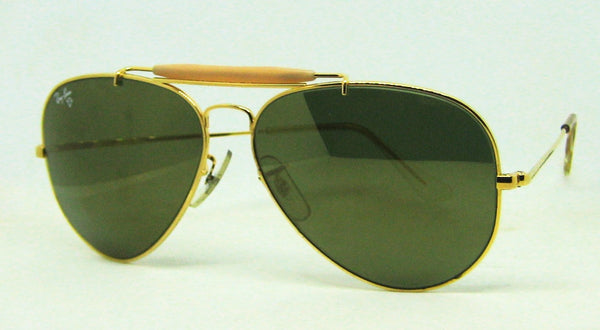 Ray-Ban USA B&L NOS Diamond Hard Aviator Outdoorsman II Bravura Deep Groove Sunglasses